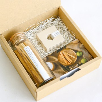 Palo Santo 秘魯聖木禮盒 淨化聖品｜G:Land - 聖木禮盒(聖木座為灰色pure wind)