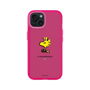 iPhone 15 Clear 粉漾桃 - 史努比 Snoopy - 經典-Woodstock胡士托