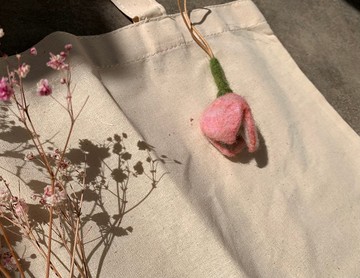 羊毛氈台灣欒樹花吊飾