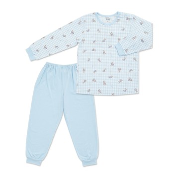 兔格格側開冷氣衫套裝(水晶紗)