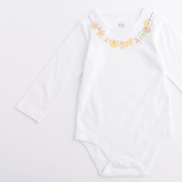 收涎收乾乾包屁衣-純淨白