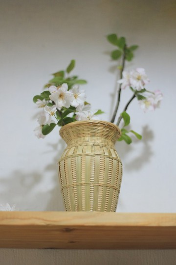 竹編系列 | 竹編花器 | 內含防漏瓶  儲水花瓶 | 傳統民藝