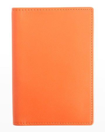 Personalized Leather RFID-Blocking Passport Wallet with Vaccine Card Pocket