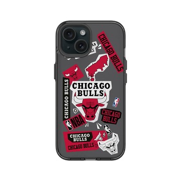 iPhone 15 Clear 酷墨灰 - NBA - 拼貼系列-芝加哥公牛 Chicago Bulls - Collage