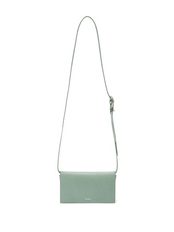 Jil Sander - All-Day snakeskin-effect shoulder bag - women - Calf Leather - One Size - Green