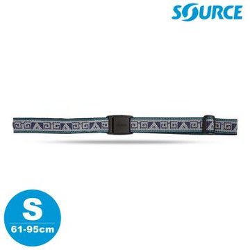 SOURCE 藏錢腰帶 Soft Belts (塑膠扣) 希臘藍色 S｜(61-95cm / 織帶寬 3cm)