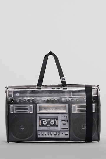 Mihara Yasuhiro Shoulder Bag In Black Polyuretan