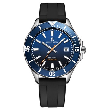 ERNEST BOREL 瑞士依波路錶 睿智系列 陶瓷潛水機械男士腕錶 42mm N0737G0E-MH6V