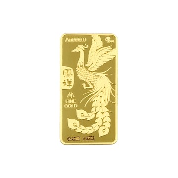 Jove gold 漾金飾 平安金鳳黃金條塊 - 0.3台錢(金重三分)