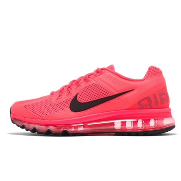 Nike 休閒鞋 Air Max 2013 男鞋 桃紅 氣墊 緩衝 厚底 運動鞋