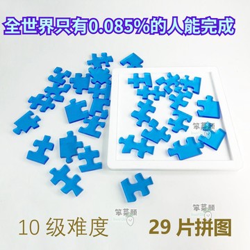 【台灣現發】 地獄級難度拼圖 JIGSAW WAVE PUZZLE 5 29塊 10十級超高難度燒腦異形玲瓏透明拼圖