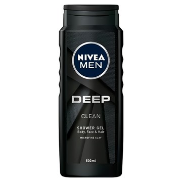 NIVEA 妮維雅 男士清新淨爽沐浴露 500ml  1瓶