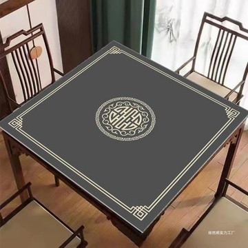 中式麻將墊方桌餐桌墊加厚防滑墊耐臟易打理摜蛋比賽圓形墊子
