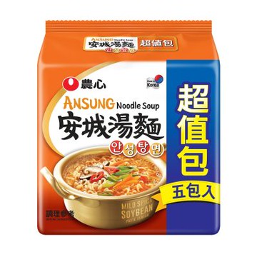 農心 安城湯麵超值包(125gx5入)