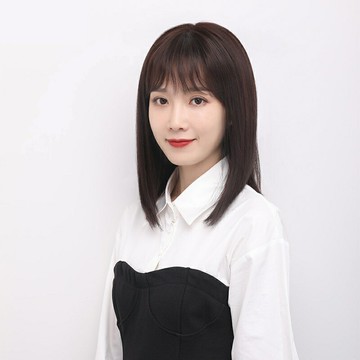 【巴黎精品】中長假髮真髮絲-蓬鬆減齡清爽時尚女假髮p1ad30