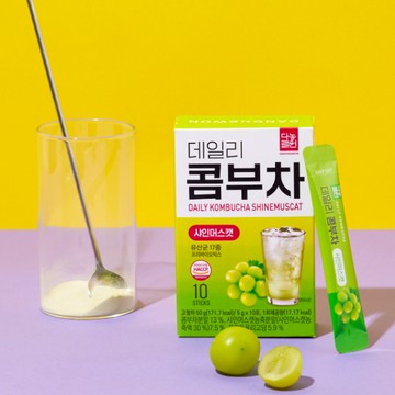 韓國 Danongwon 乳酸菌康普茶#麝香葡萄 5g*10ea 盒損