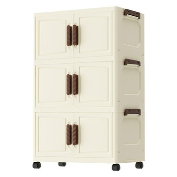 KOLKO 白森免安裝收納櫃 A0283-8 三層 奶油白 67 x 40 x 26cm  1個