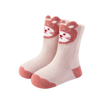 Mesenfants 【5雙入】童襪嬰兒襪子寶寶防滑襪 秋冬鬆口立體動物造型短襪