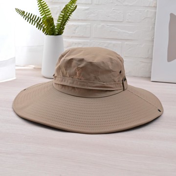 CB防潑大帽沿遮陽帽-卡其
