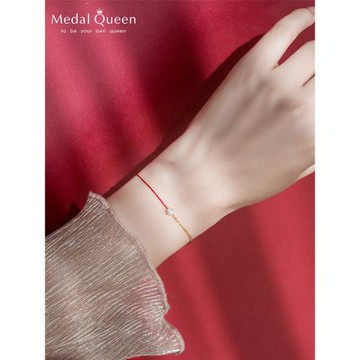 (免運)彩金鉆石蛇年本命年小紅繩手鏈女生細鈦鋼精致手繩新年情人節禮物