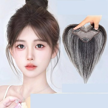 現貨+預購 假瀏海全真髮髮片透氣假髮片輕量免打理隱形增髮量假髮-前額蕾絲女假髮4款74lf52【獨家進口】【米蘭精品】