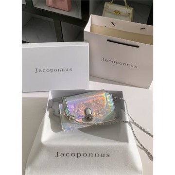 雅各邦真皮熒光彩色信封包女2025新款包包高級感輕奢小眾通勤斜挎