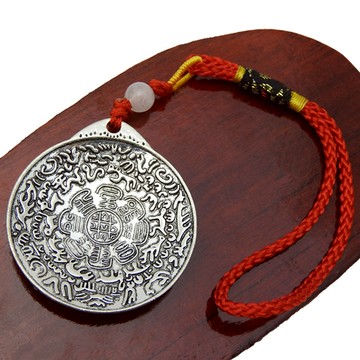 【吉祥開運坊】風水有關係【轉運氣場 九宮八卦咒牌 掛飾 隨身中型 吊飾】開光