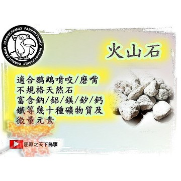 龍貓磨牙 鸚鵡補鈣 火山石 中號  鸚鵡補充 鸚鵡礦物質 鸚鵡微量元素 鸚鵡磨牙