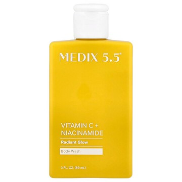 Medix 5.5, 沐浴露，煥發光採，維生素 C + 煙酰胺，3 液量盎司（89 毫升）