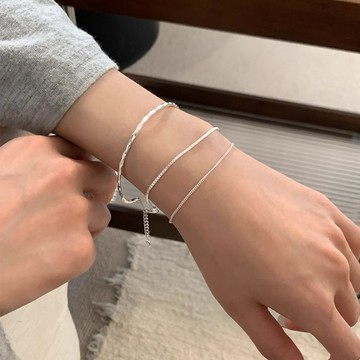 初見家💕高級感鏈條纏繞純銀手鐲女 純銀多層纏繞手鍊女