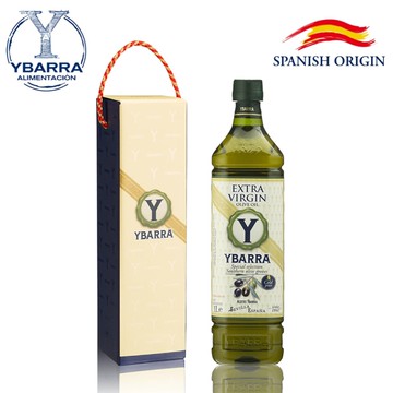 【西班牙YBARRA 益百萊】100%特級冷壓初榨橄欖油 1000ml 單入禮盒 食品級塑膠瓶