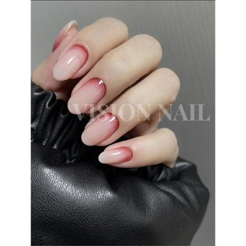 VISION NAIL暗黑系傳家鐘靈同款裸色美甲成品可拆卸穿戴甲片