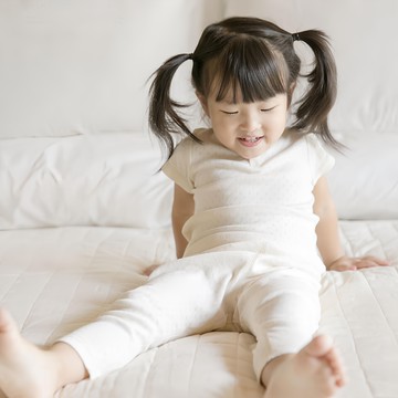 MARURU 寶寶有機棉短袖洞洞衣 L  L/身高建議90cm  米色