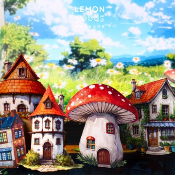 🍋檸檬青🍋新款現貨特價售完無補童話屋系列6款10張入復古卡通房屋蘑菇屋硬紙卡貼紙手帳造景裝飾素材
