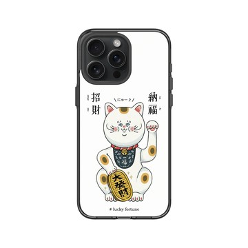 iPhone 15 Pro Max Clear 酷墨灰 - 保羅先生 Mr.Paul - 招財納福貓