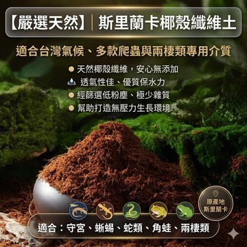 陸龜驛站｜爬寵專用 純天然椰土 椰子殼 保濕底材 椰子墊屑 木屑 椰子絲