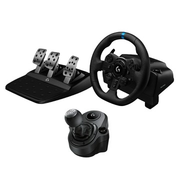 Logitech G923 模擬賽車方向盤 + 換檔變速器