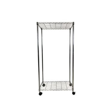 我塑我形 75 x 45 x 155 cm MIT耐重移動式萬用鐵力士鍍鉻二層收納架 置物架 鐵力士架 二層架