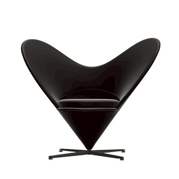 Heart Cone Chair 愛心甜筒椅（黑色皮革）