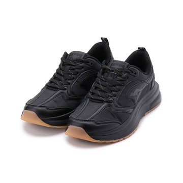 KANGAROOS CAPSULE 太空氣墊跑鞋 全黑 KM31670 男鞋