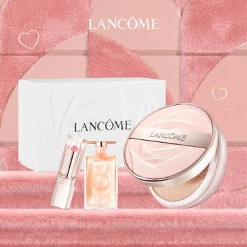 [收禮者自選色] NEW✨加贈隨行香+潤唇膏【Lancome】發光粉氣墊🩷｜快速出貨｜生日禮物