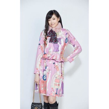 QWI 法式貴族圖騰細織洋裝-獨