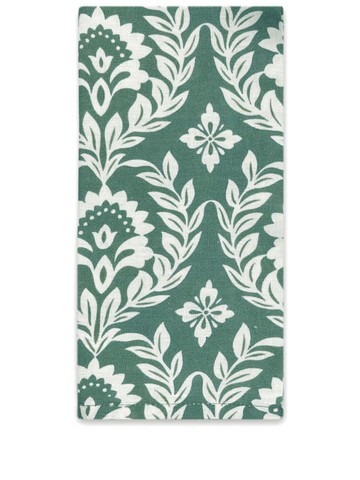 La DoubleJ - floral-print linen napkins (set of 2) - unisex - Linen/Flax - One Size - Green