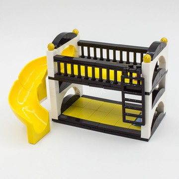 兼容28387 滑梯床 國產積木零件 雙層上下鋪 人仔臥床小顆粒