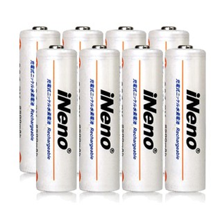 iNeno 低自放鎳氫充電電池2500mAh/1200mAh鎳氫充電電池(3+4號各4入)