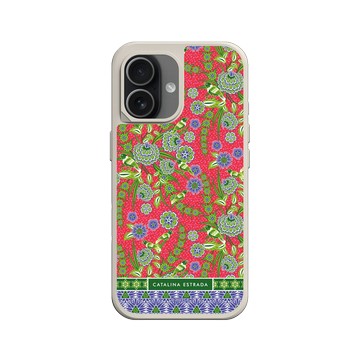 iPhone 17 SolidX 貝殼灰 - Catalina Estrada - Red Flowers