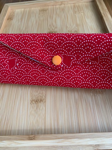 文青風環保筷袋 戀戀風廛 熱情紅 收納 禮物 吸管袋