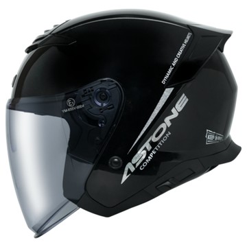 ASTONE 安全帽 DJ15 XA1 黑銀 耳機曹 眼鏡溝槽 內墨鏡 全拆洗 半罩