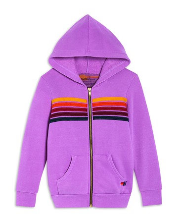 Aviator Nation Unisex 5 Stripe Zip Hoodie - Little Kid, Big Kid
