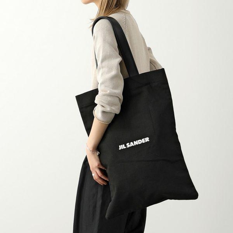 JIL SANDER ジルサンダー トートバッグ BOOK TOTE GRANDE J25WC0004 P4863 レディース キャンバス×レザー  ロゴ 鞄 001 | LINEブランドカタログ